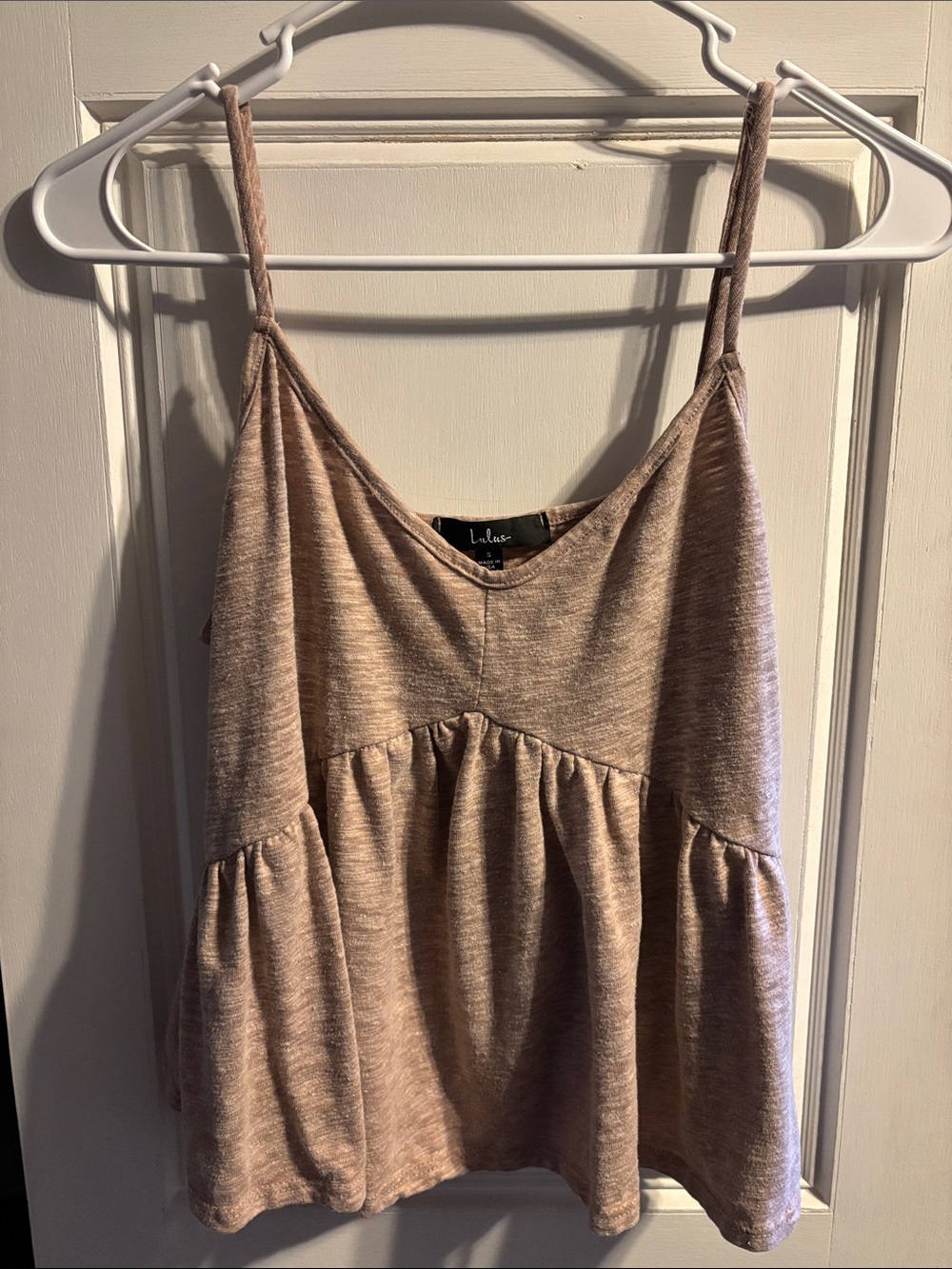 Lulu's Dusty Pink Tiered Spaghetti Strap Cami